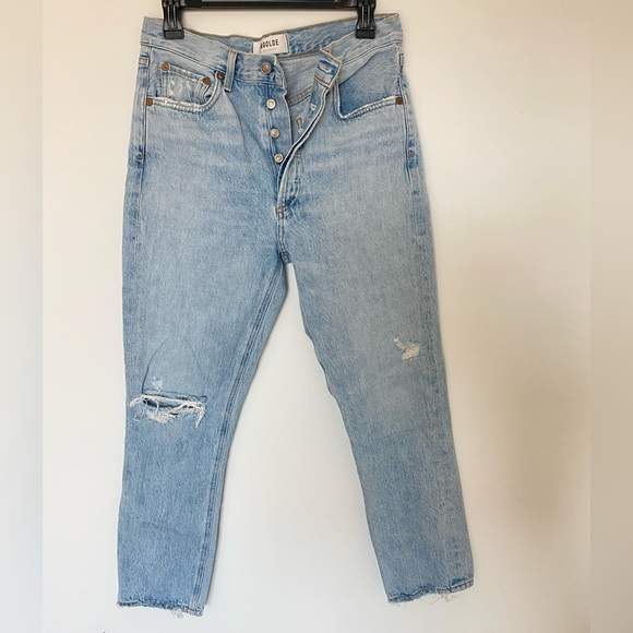 AGOLDE Riley High Rise Denim Jeans - Picture 2 of 5